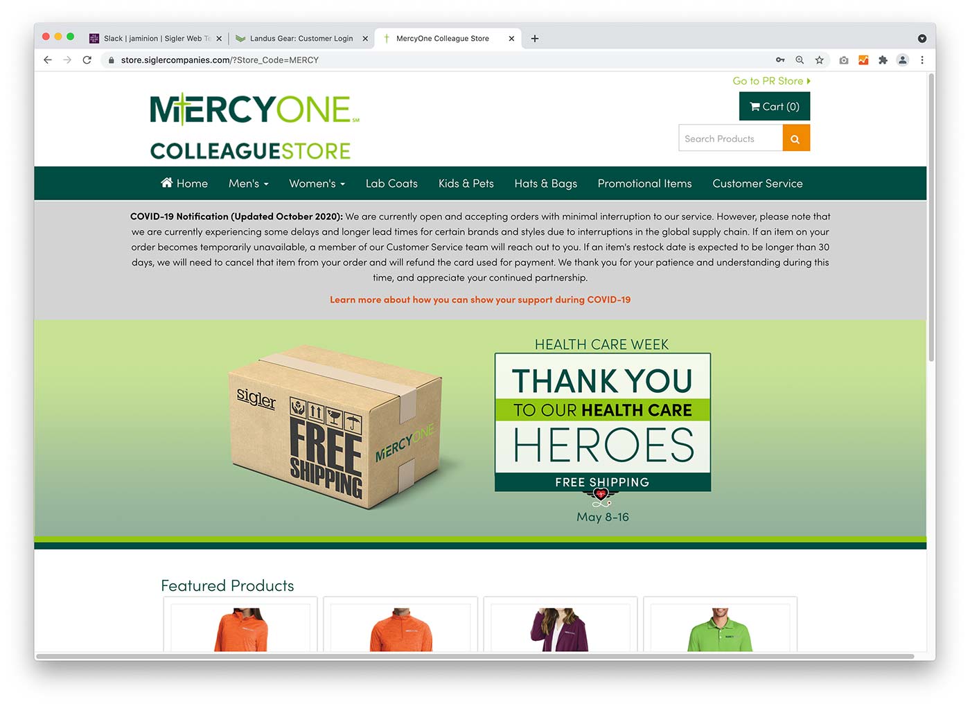 Mercy One Health Care Heroes Banner
