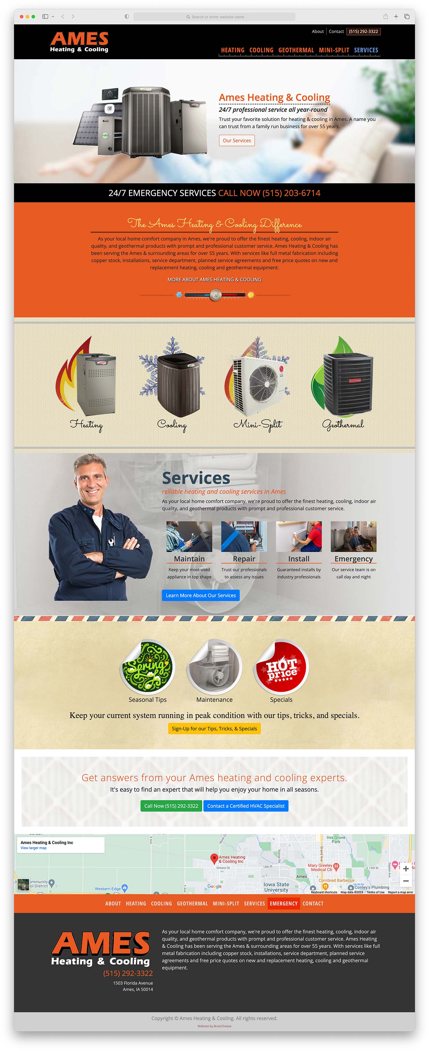 Ames Heating & Cooling Homepage