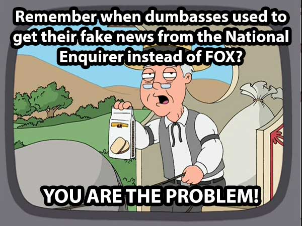 Pepridge Farm Family Guy FOX News is the National Enquirer of news