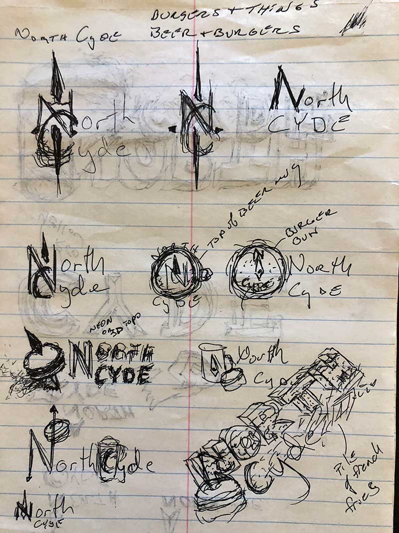 Northcyde Logo Sketches