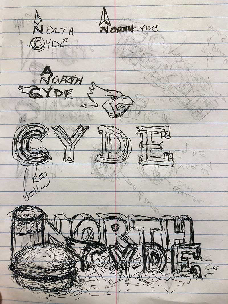 Northcyde Logo Sketches