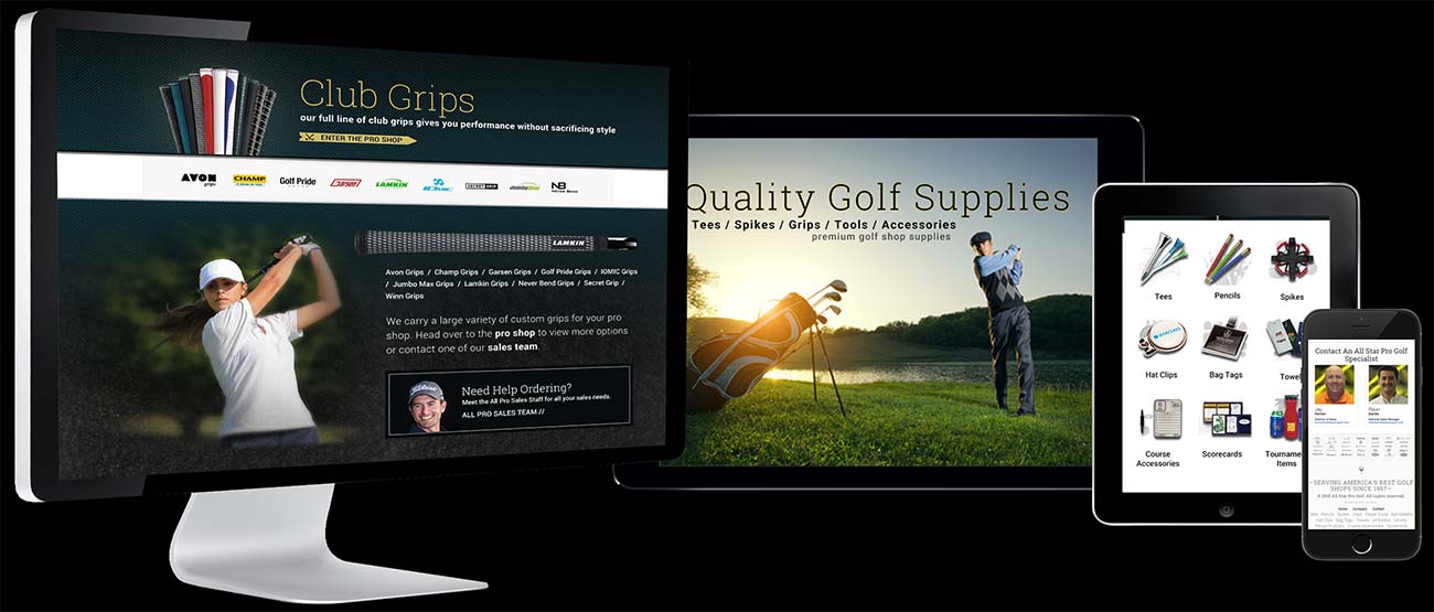 All Star Pro Golf Responsive Website