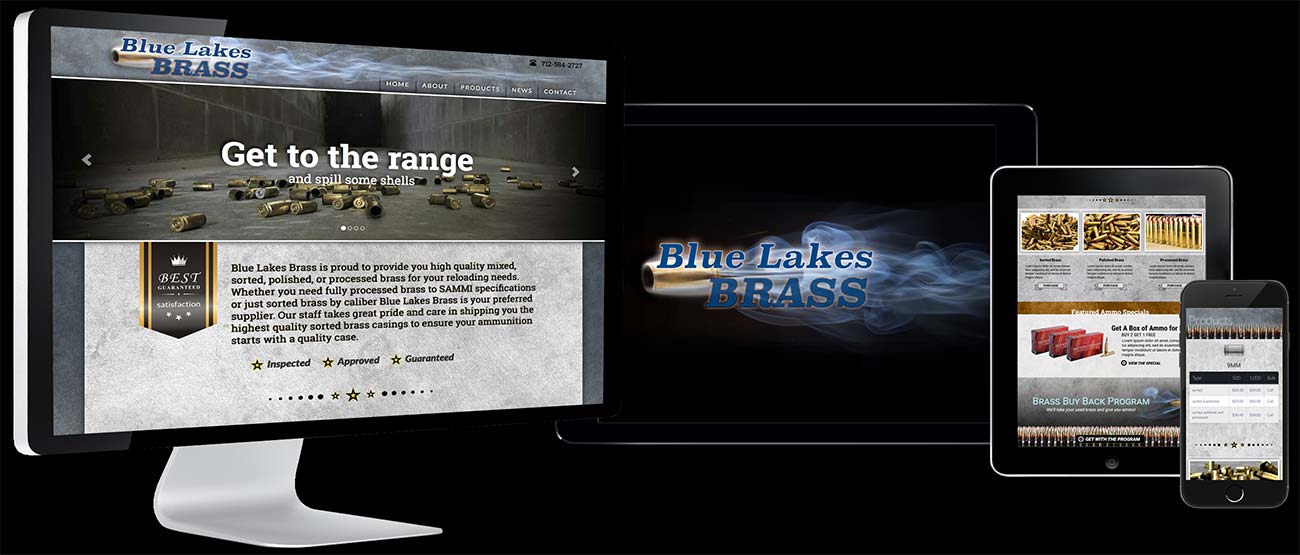 Blue Lakes Brass Responsive Website
