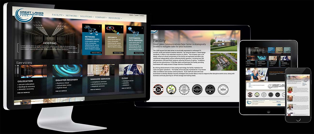 Great Lakes Communication Corp Responsive Website